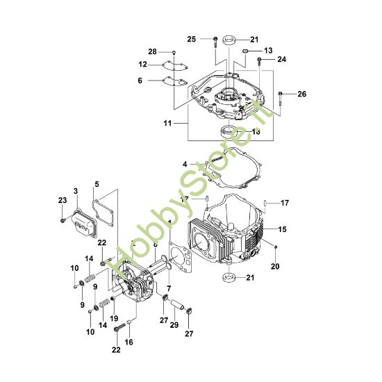 Picture of B - Cilindro FJ180V-AM93